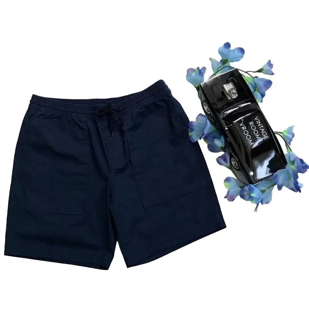 Lands' End NWT Navy Pull On Shorts Men Various